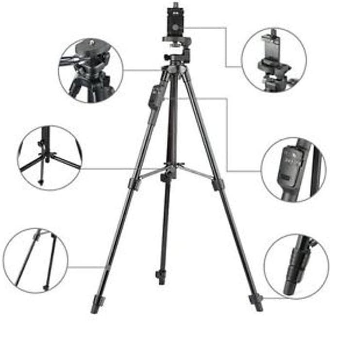 TRIPOD HANDPHONE KAMERA YUNTENG 3388 BLUETOOTH + HOLDER U