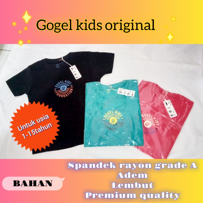 Baju Anak Laki Laki Kaos Gugel Kids Premium Size1-12