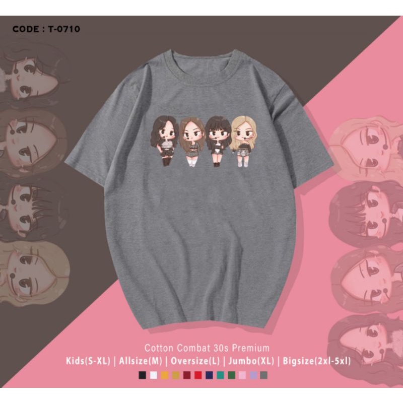 KAOS T-SHIRT BLACKPINK JISOO/LISA/JENNIE/ROSE