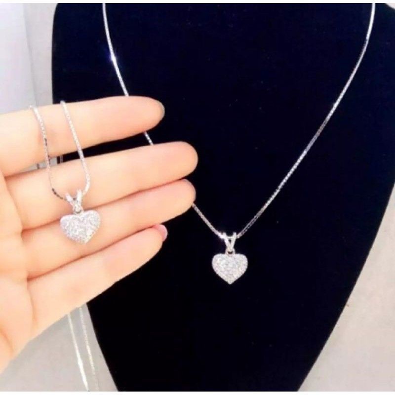 kalung liontin tetesan air gembok daun love bintang kunci dll kalung  silver Itali plus liontin produk import bahan RHODIUM  45 dan 60cm warna silver anti karat dan tidak luntur barang