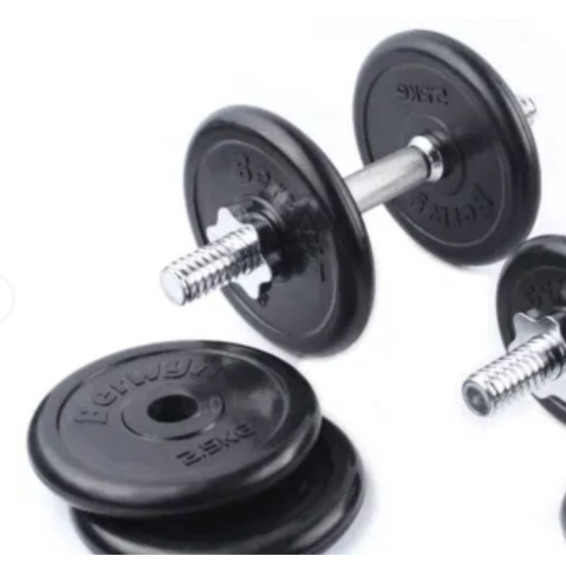 dumbell barbell set berwyn 20kg barbel dumbel dambel latihan beban