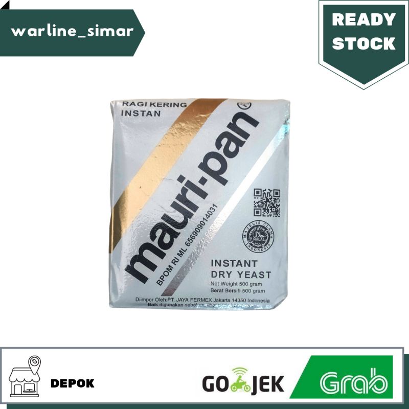 

Ragi Instan Mauripan Sachet 50gr Bahan Baking Ragi Instan Mauri-Pan Ragi Kering Instan Sachet