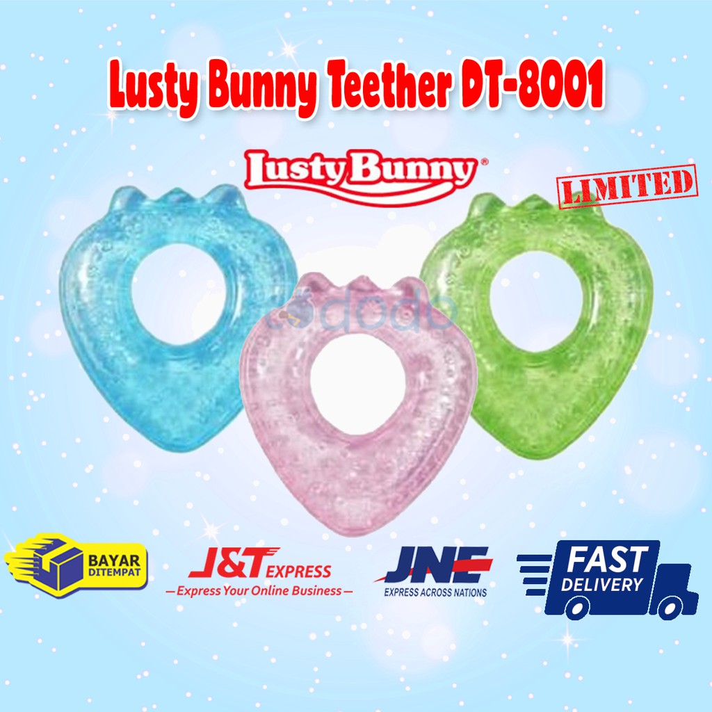 Lusty Bunny Teether / Gigitan Bayi Strawberry DT-8001