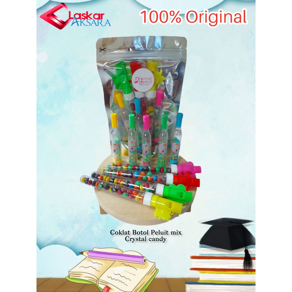 

Coklat Botol FREE Peluit MIX Permen Kristal Tube / Premium