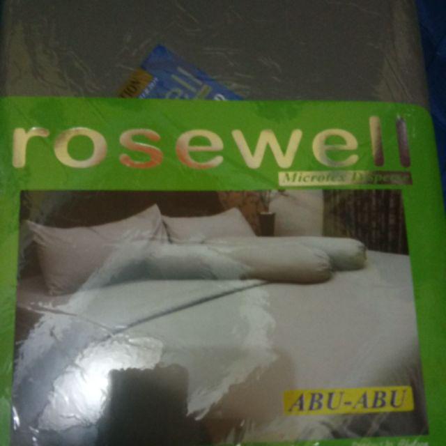 Sprei Polos Asli Rosewell Katun Microtex Uk Extra King (uk 200x200 Cm)