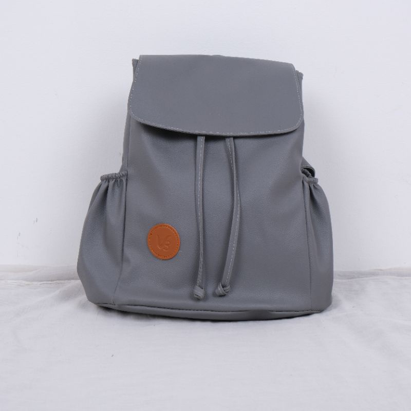 Tas Ransel Wanita - Tas Milea Wanita - Cream, Hitam, Abu, & Pink, Theree braveshop-Hilda Abu