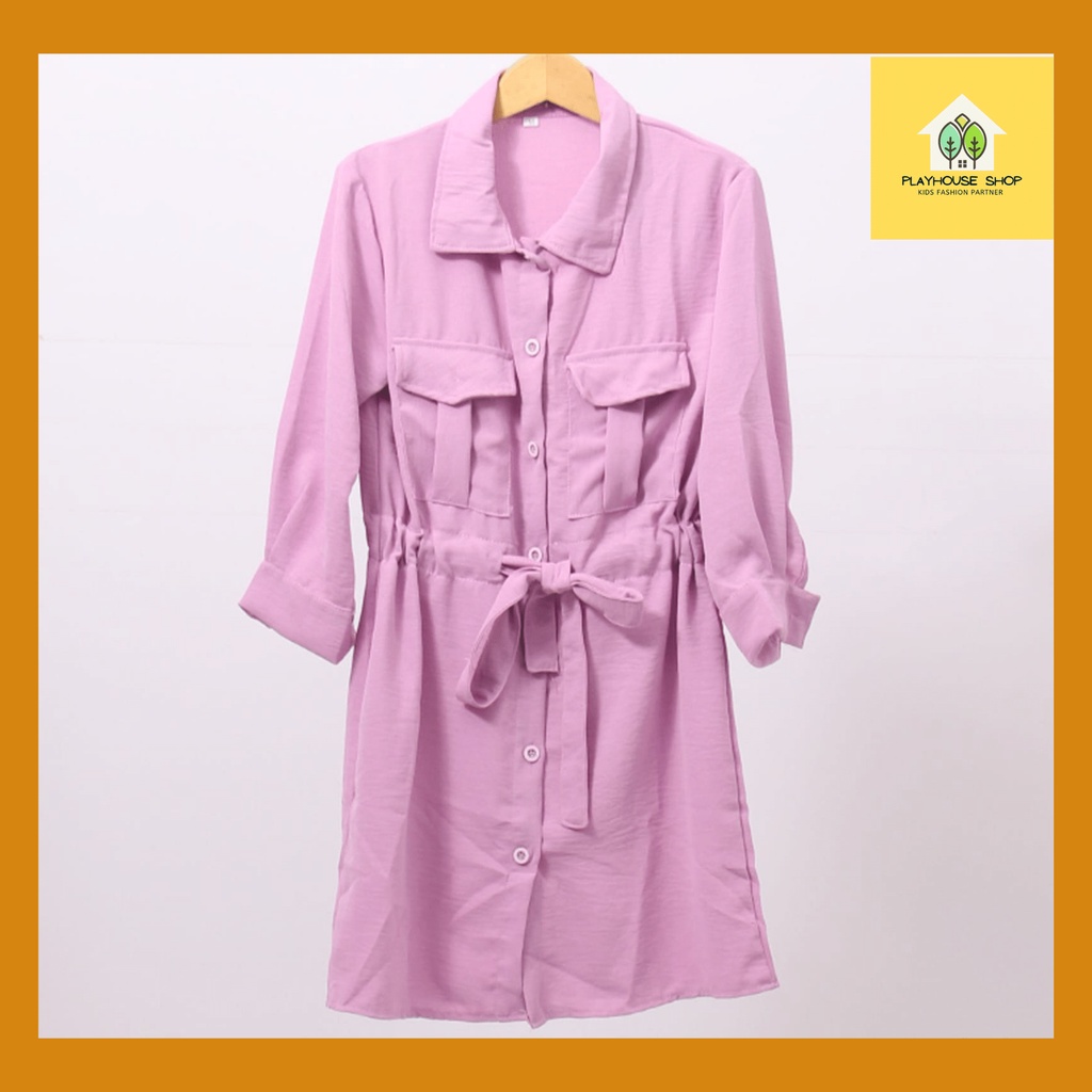 Play House - Dress Anak Perempuan Kemeja Tunik Fashion Anak Umur 6-12 Tahun