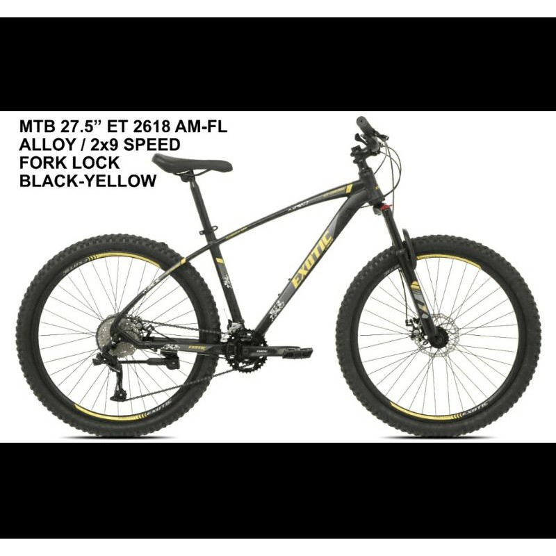 Sepeda Gunung MTB 27.5" Exotic ET 2618 AM-FL
