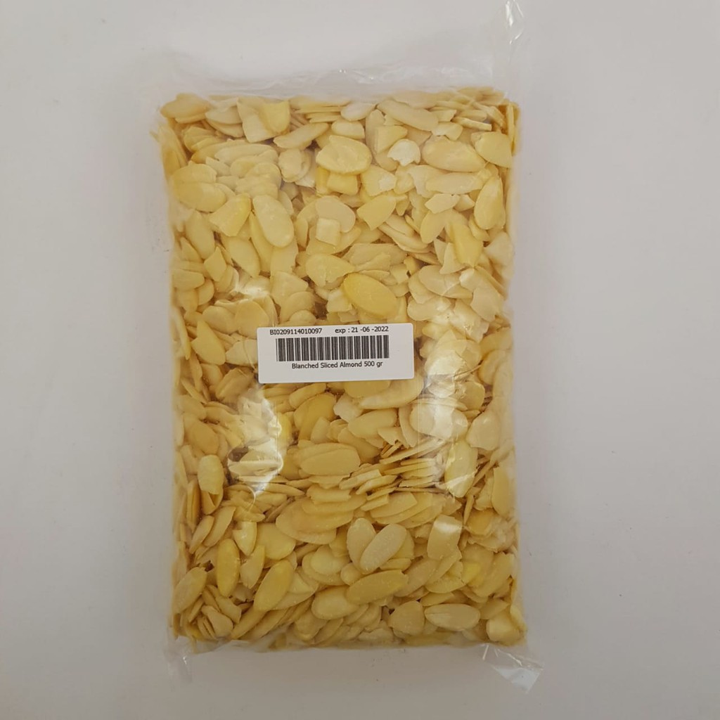 

Blanched Almond Slice | 100 Gram | 250 Gram | Blanched Almond Slice Mentah