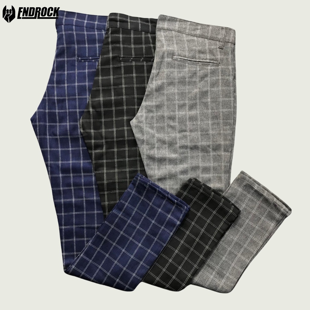 Celana tartan pria | Celana tartan kotak kotak pria