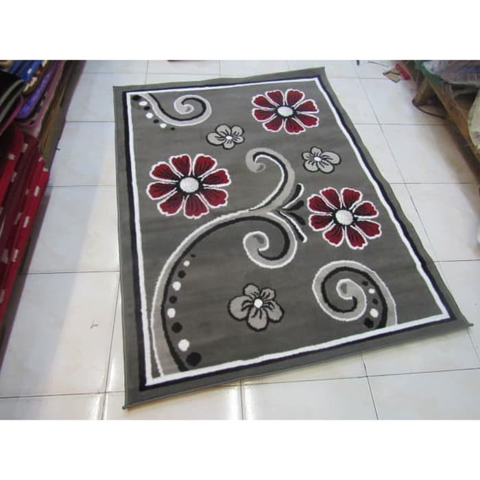 KARPET LANTAI PERMADANI MOMENTO 115X155 MONOCHROME KARPET MEJA - rendom