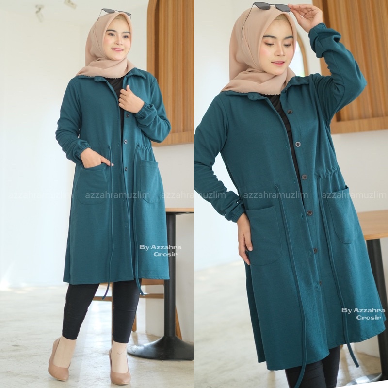 Celsia Kardigan - Cardigan Wanita Serut Pinggang Outer Wanita Kasual / 565-7278 / 359-6888