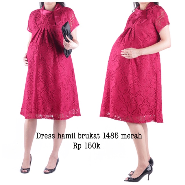 Maternity dress 1485 merah