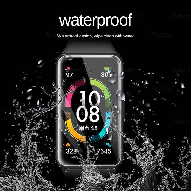 Pelindung Layar 3D Full Cover Bahan TPU Untuk Huawei Honor Band 7 6 Pro Watch Fit Hydrogel 6