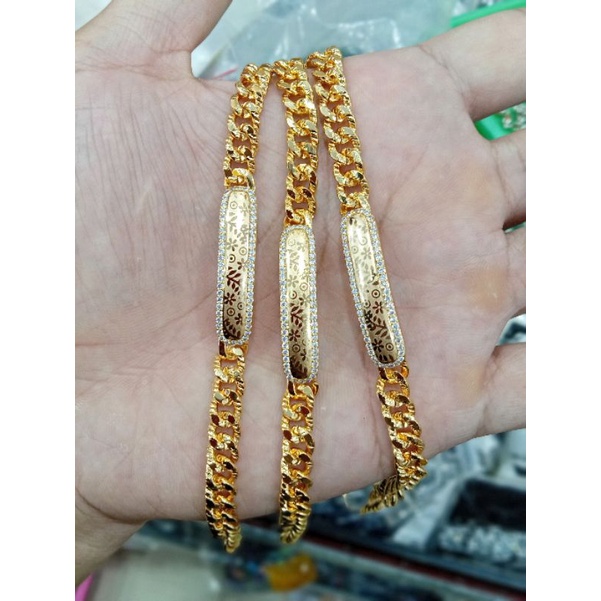 c-9390.gelang tangan wanita xuping berlapis emas uk18cm.