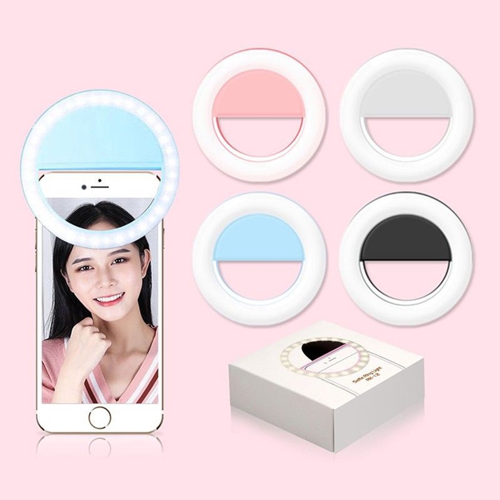 T&amp;Y Ring Selfie LED Lampu Selfie Bulat Untuk Kamera HP Mikro USB Ring Bulat