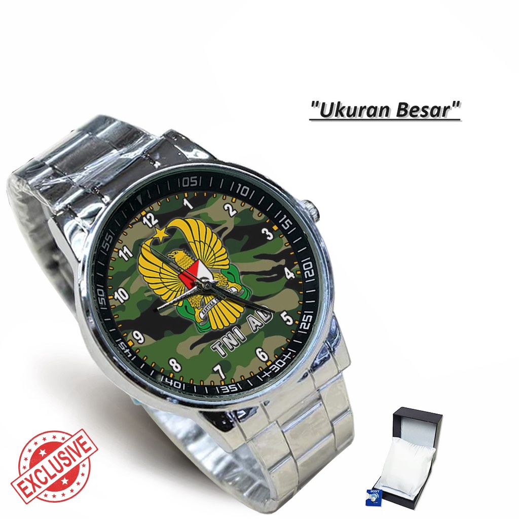 Jam Tangan Rantai Couple TENTARA NASIONAL INDONESIA AD - 2 (Limited Edition)