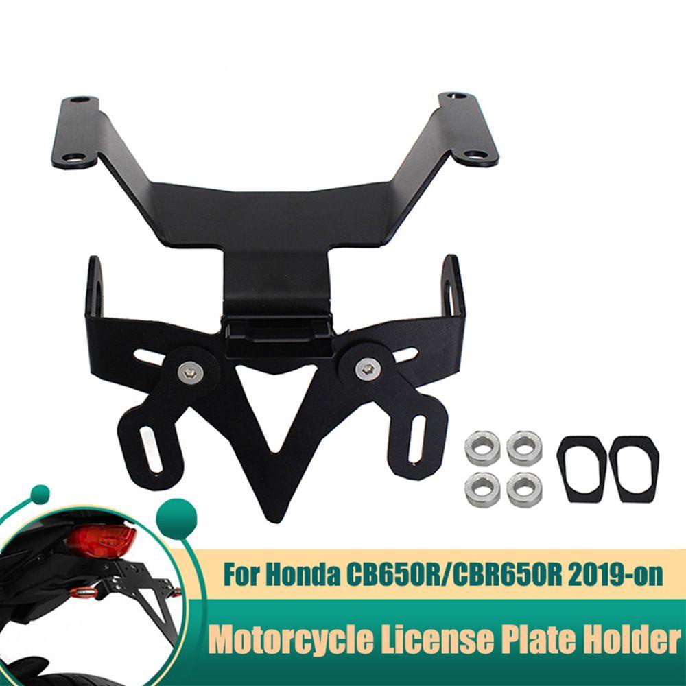 Populer Dudukan Plat Nomor Belakang Sepeda Motor Taillight Plat Frame Fender Eliminator Plat Lis Belakang Bracket Plat Lipat Untuk HONDA Cb650R2019+