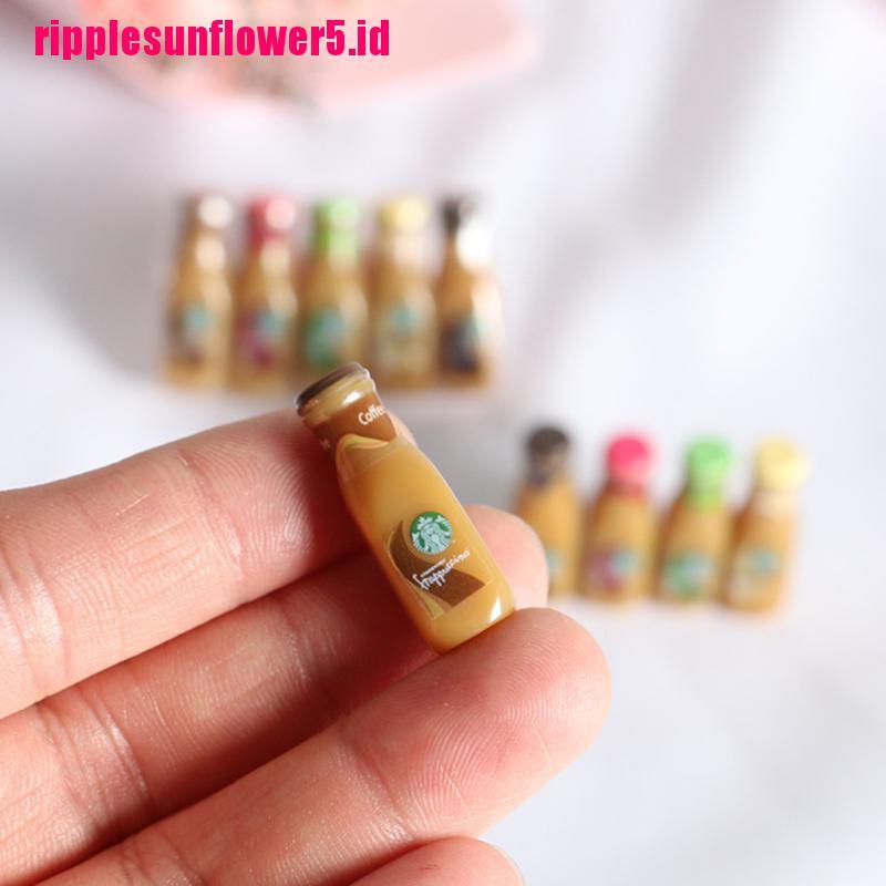 # Kaos T-Shirt Wanita Lengan Pendek Motif Print #1 / 5pcs Miniatur Botol Kopi Bahan Resin Untuk Rumah Boneka 1 / 12