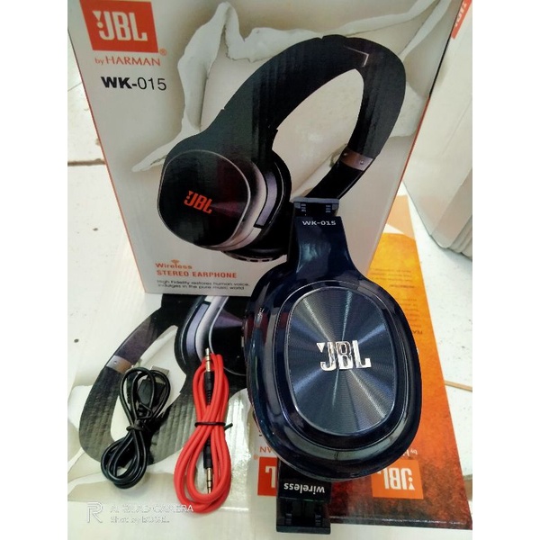 hf bluethoot bando wk-015 stereo earphone