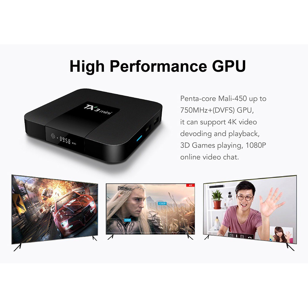 TX3 MINI - RAM 2GB ROM 16GB - Android 7.1 Smart TV Box 4K Ultra HD