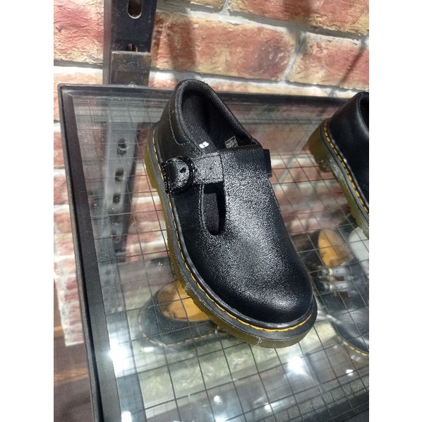 SALE DOCMART DR MARTENS KIDS POLLEY BLACK 28 - 34 NEW ORIGINAL