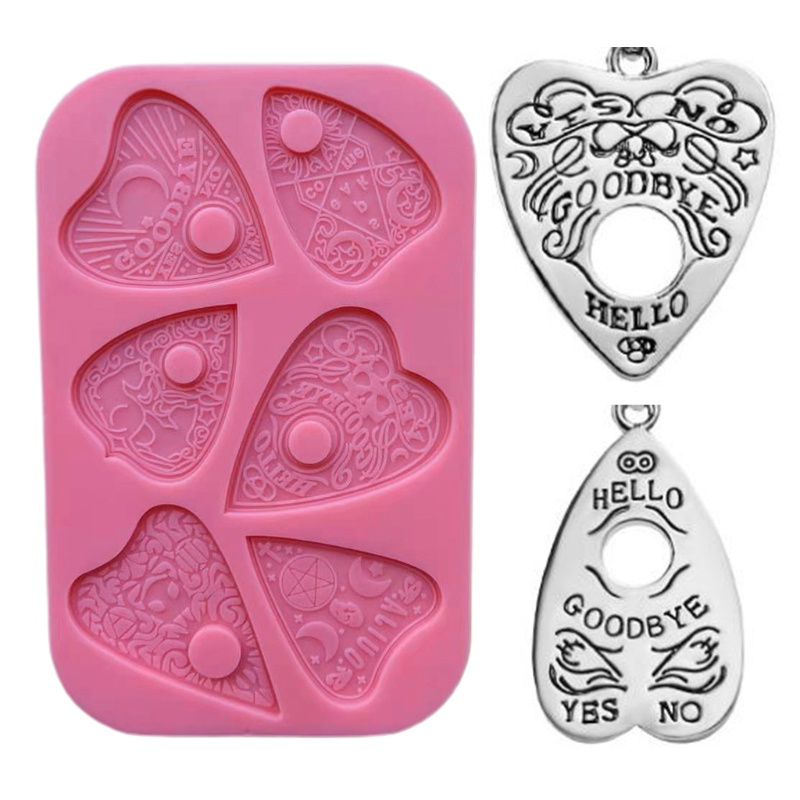 SIY  Silicone Mould Love Heart Divination Epoxy Resin Mold DIY Crafts Casting Tools