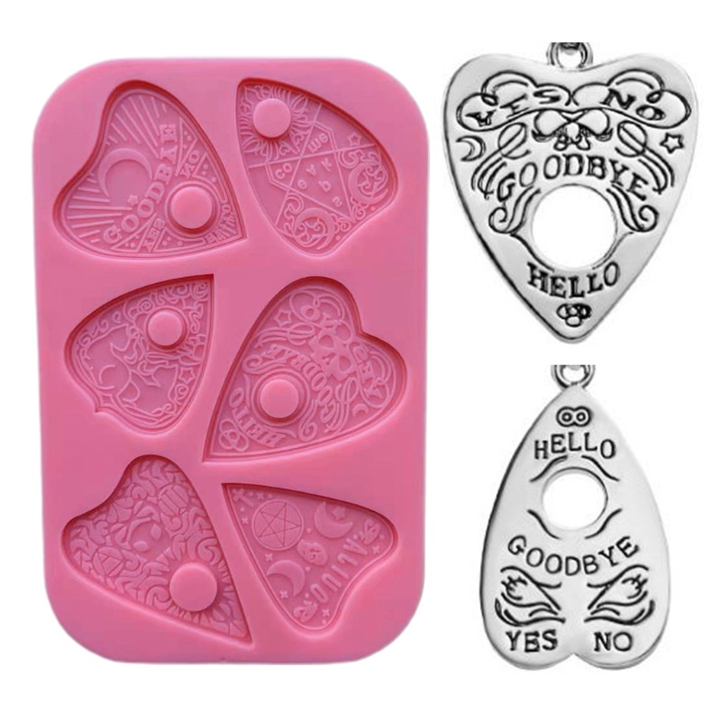 SIY  Silicone Mould Love Heart Divination Epoxy Resin Mold DIY Crafts Casting Tools