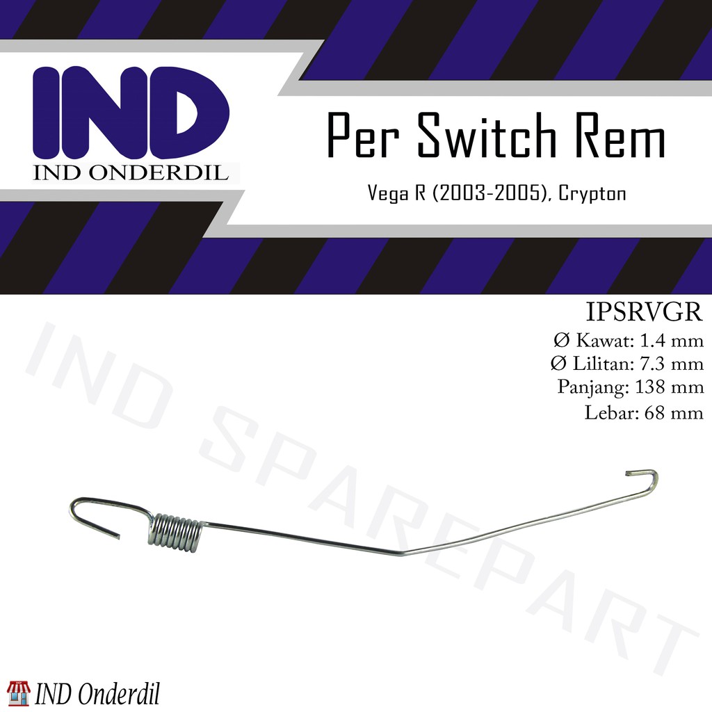 Per-Peer/Pir Switch/Swit/Sensor Rem Belakang Vega R Lama/Old 2003 - 2005/Crypton/Kripton