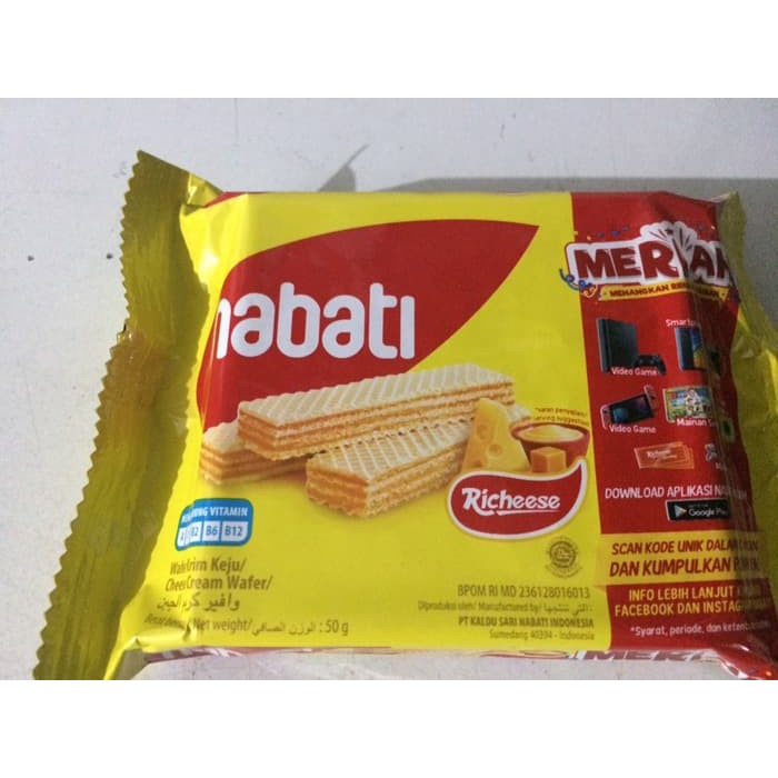 

Nabati Richeese Cheese Wafer snack rasa keju harga murah