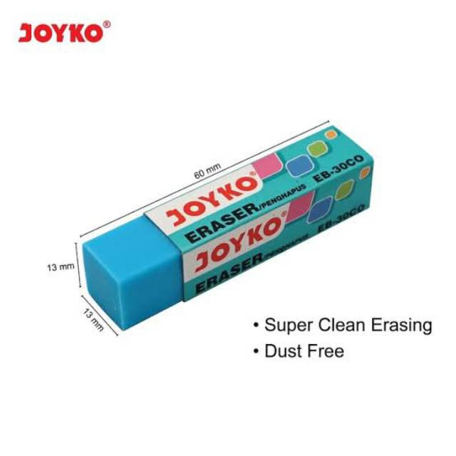 Penghapus Joyko EB30CO Greebel (1 kotak = 30pcs)