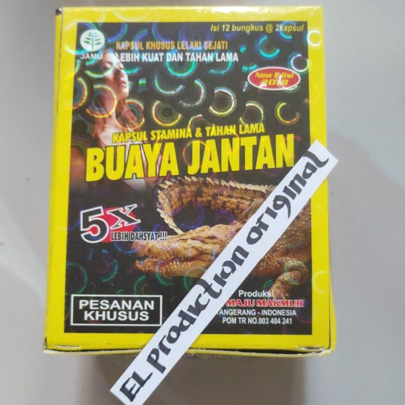 kapsul kuat tahan lama buaya jantan 5x kekuatan 100% asli original dan berkhasiat
