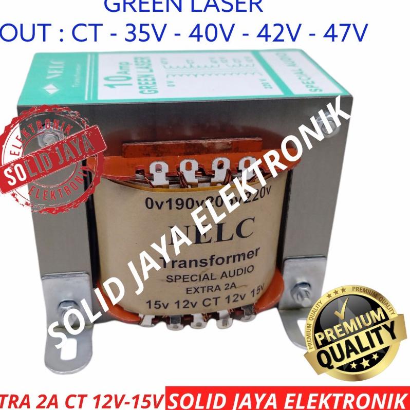 ⇥ TRAVO TRAFO 10A MURNI BESAR GREEN LASER NELC CT 35V 40V 42V 47V 10 A AMPER TRANFORMER KOTAK 10A 35