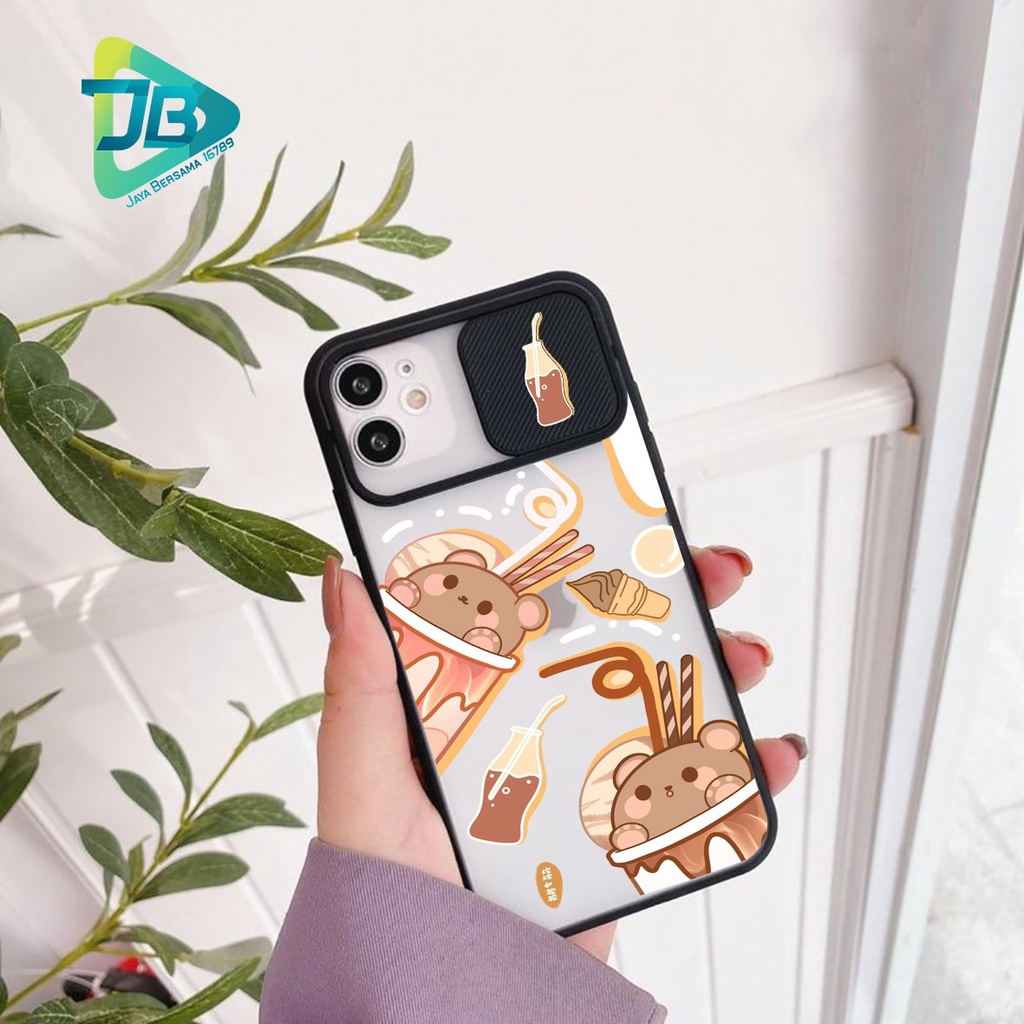 SOFTCASE SLIDE KAMERA FOOD CARTOON OPPO VIVO SAMSUNG XIAOMI REALME IPHONE ALL TYPE JB4962