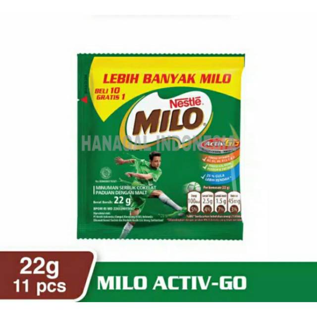 

MILO ACTIV-GO 22gr/ 10Pcs