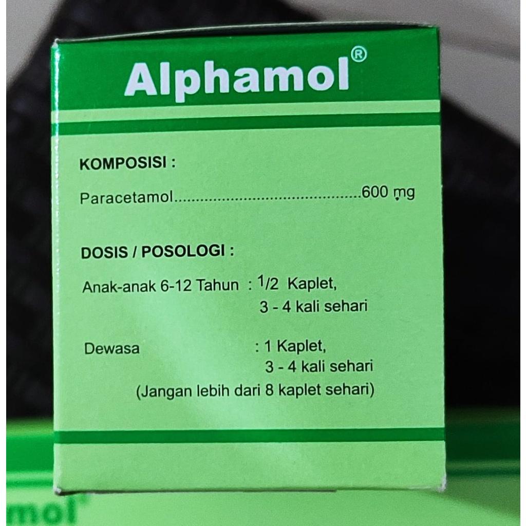 Alphamol 10 Kalpet / Paracetamol 600 MG / Nyeri / Sakit Kepala / Sakit Gigi