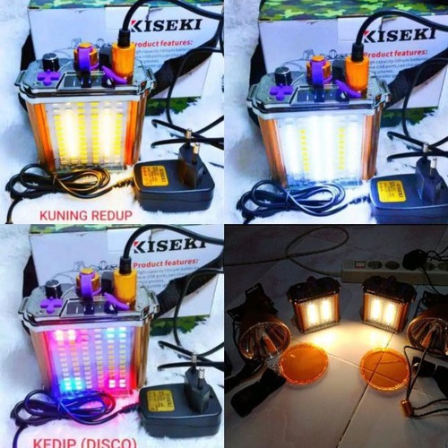 Senter Kepala Kiseki 150 Watt CK 958+ Dengan Aki Bisa Lampu Bonus PowerBank Super Terang /Senter Kiseki