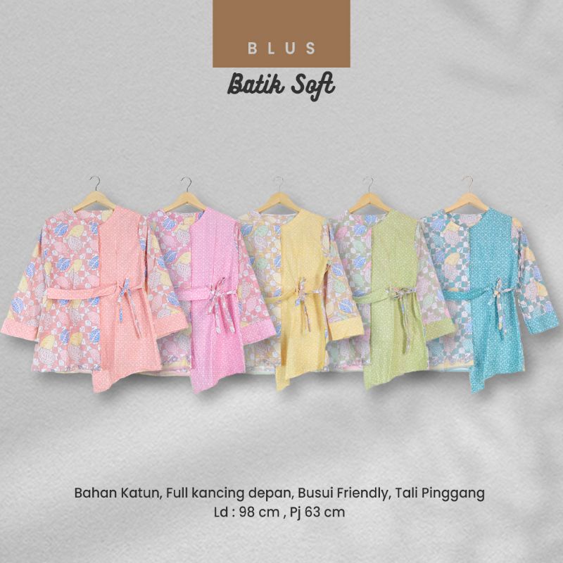 Blus Batik Wanita Soft Lengan Panjang- Naira Batik