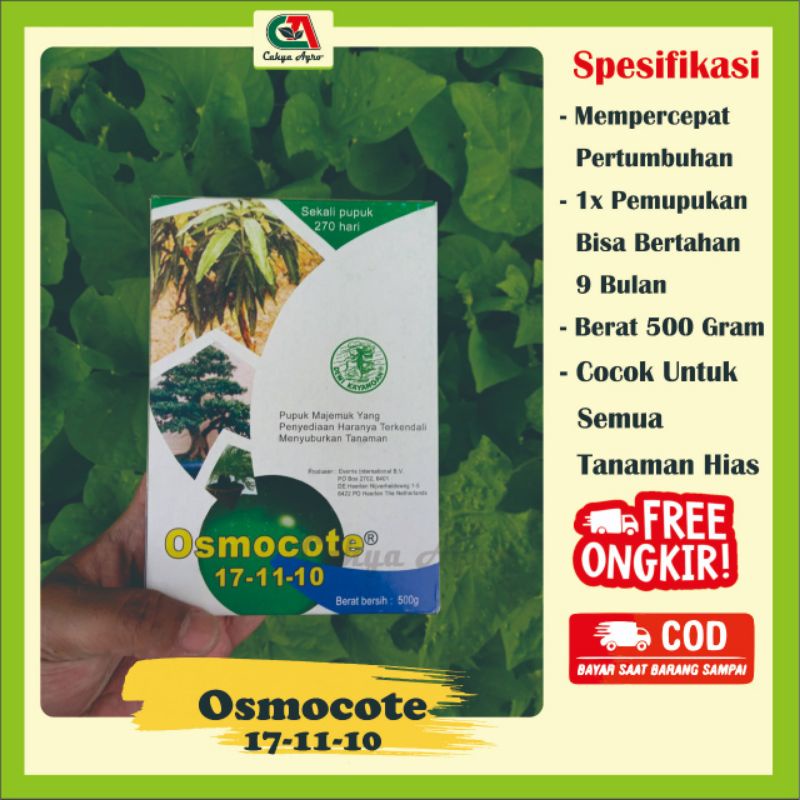Pupuk Daun Dekastar Osmocote 17 11 10 500 gram
