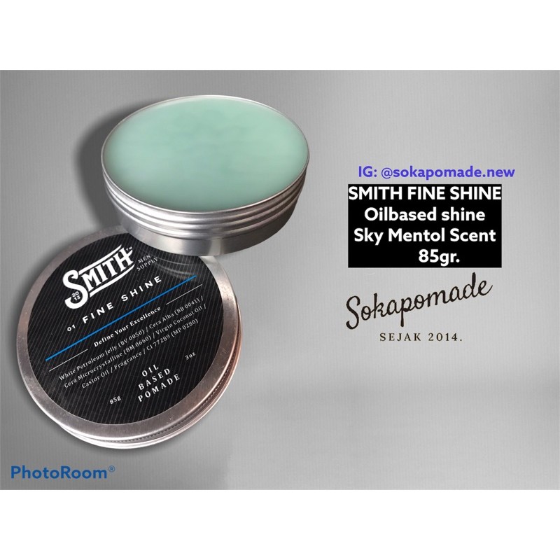 POMADE : SMITH FINE SHINE AROMA SKY MENTHOL || FREE SISIR SAKU N STIKER