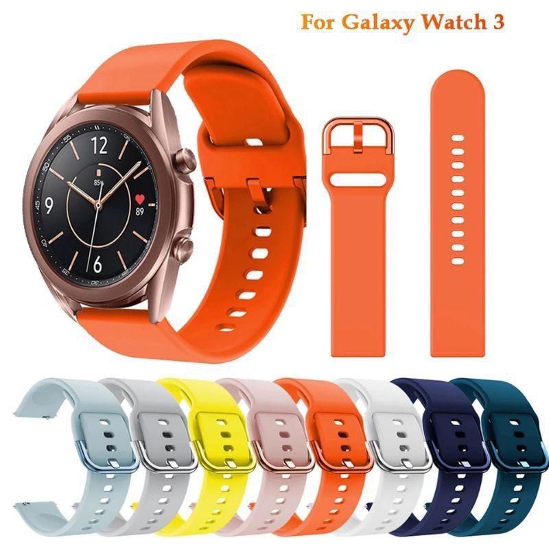 Strap Samsung Galaxy Watch Active 3 41mm 45mm Tali Jam Rubber Colorful Buckle Model