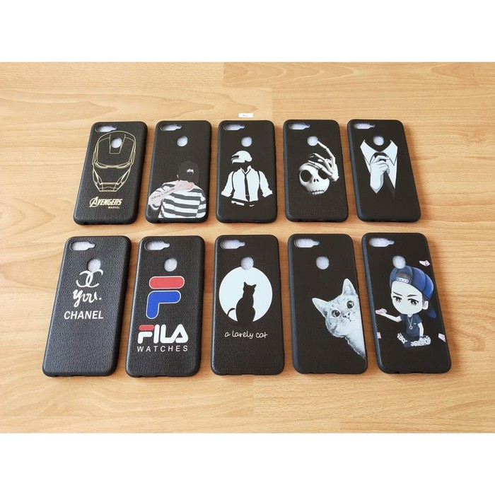 Case HP Soft Black Motif Gambar Oppo A5s CasinG Kondom
