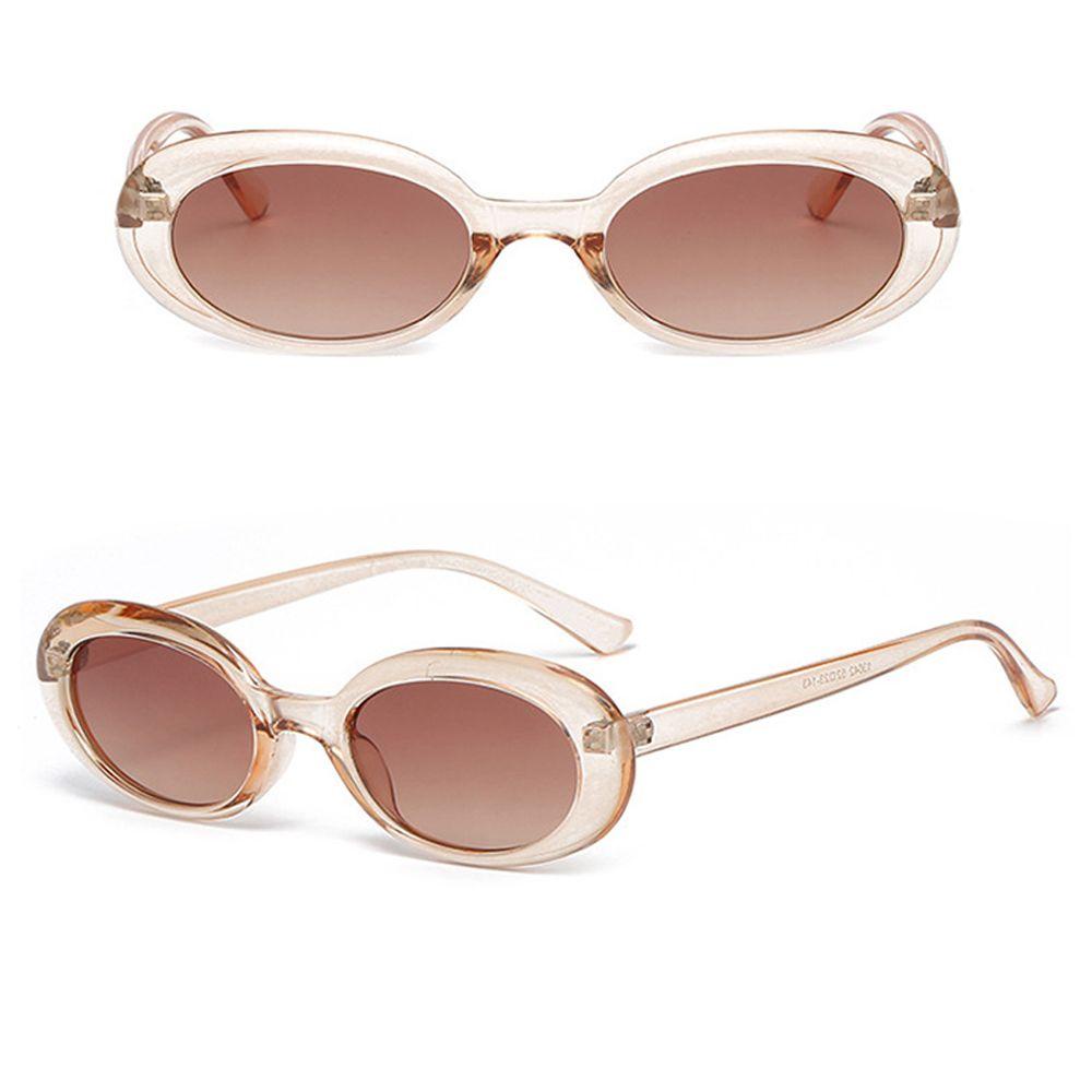 Suyo Retro Oval Kacamata Hitam Jelly Warna Streetwear Gothic Kacamata Eyewear Bingkai Kecil