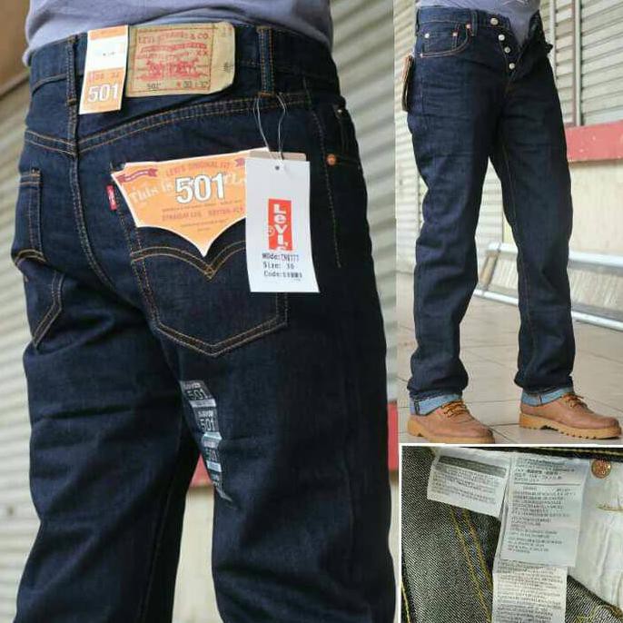 Diskon Celana Jeans Levis 501 Impor Biru Dongker Terbaru