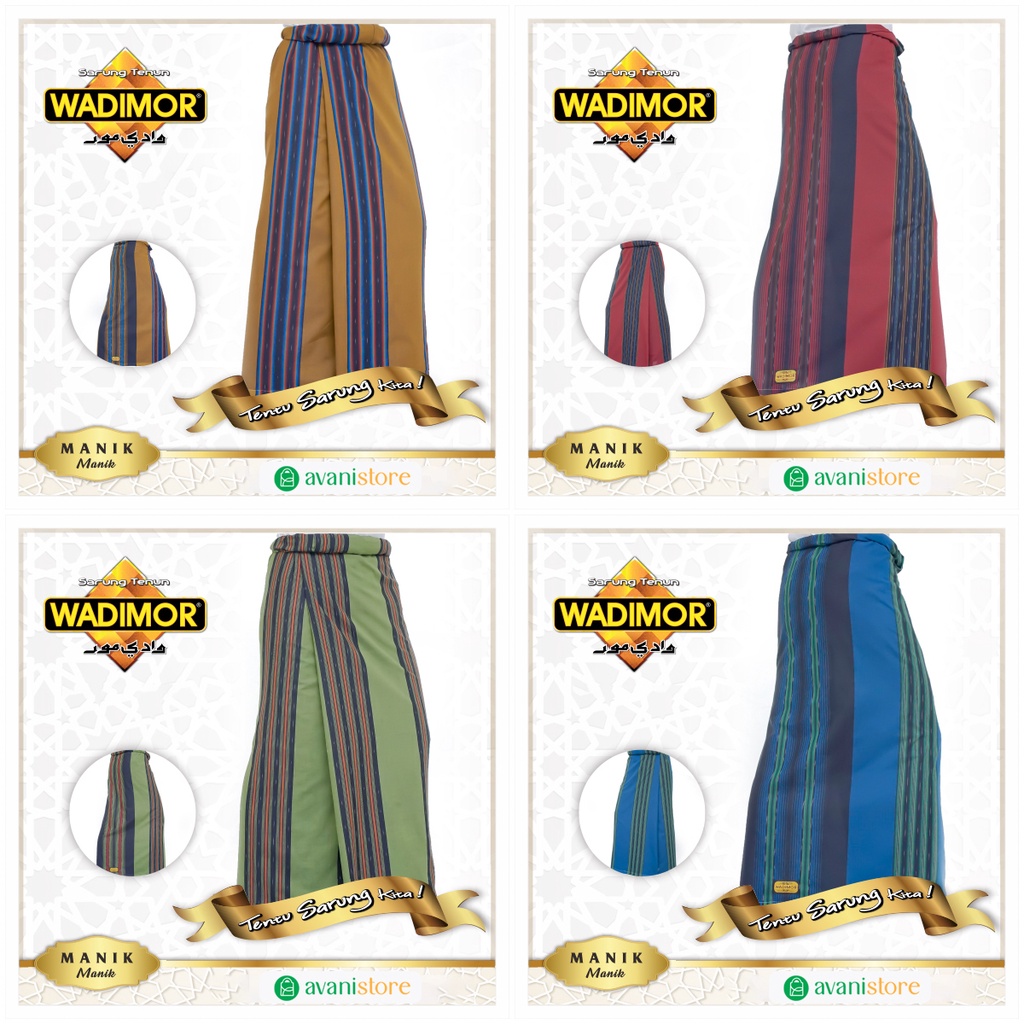 Sarung Tenun Wadimor Manik - Manik