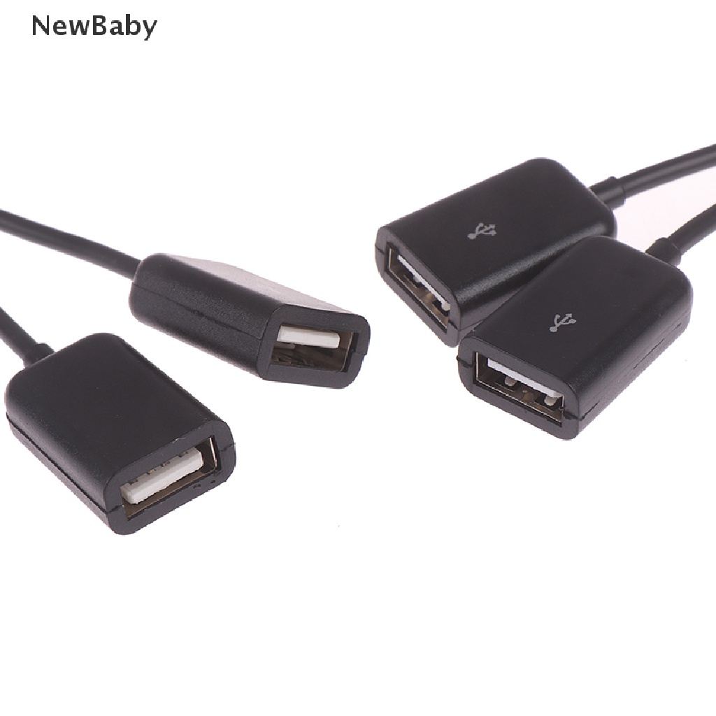 Kabel adapter splitter y Micro usb / Tipe c Ke 2 otg dual female