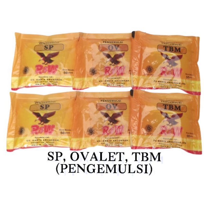 

OVALET RAJAWALI R&W 50gram / SP RAJAWALI R&W / TBM RAJAWALI / PENGEMULSI / EMULSIFER / PENGEMBANG ADONAN / pengembang roti / pengembang kue / penghalus kue