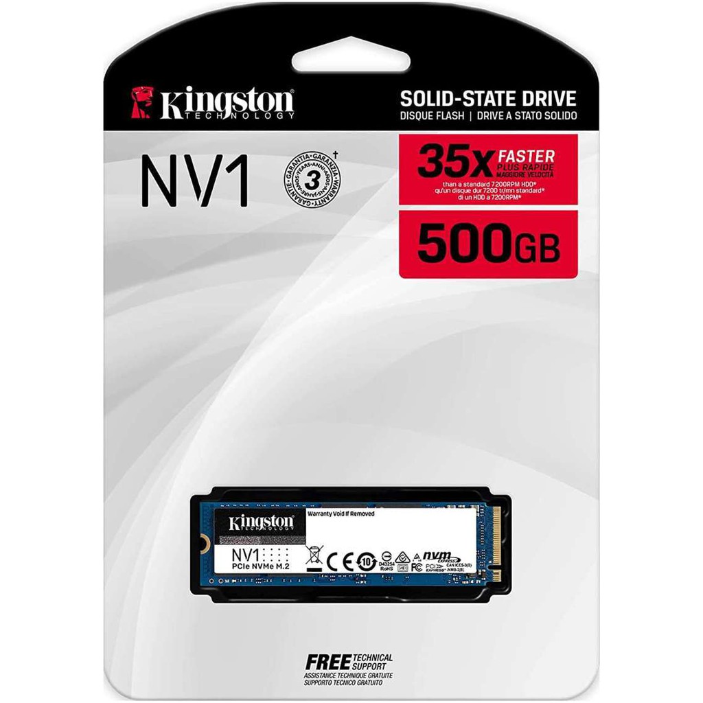 SSD NV1 NVME KINGSTON 500GB PCIE GEN 3.0 x 4