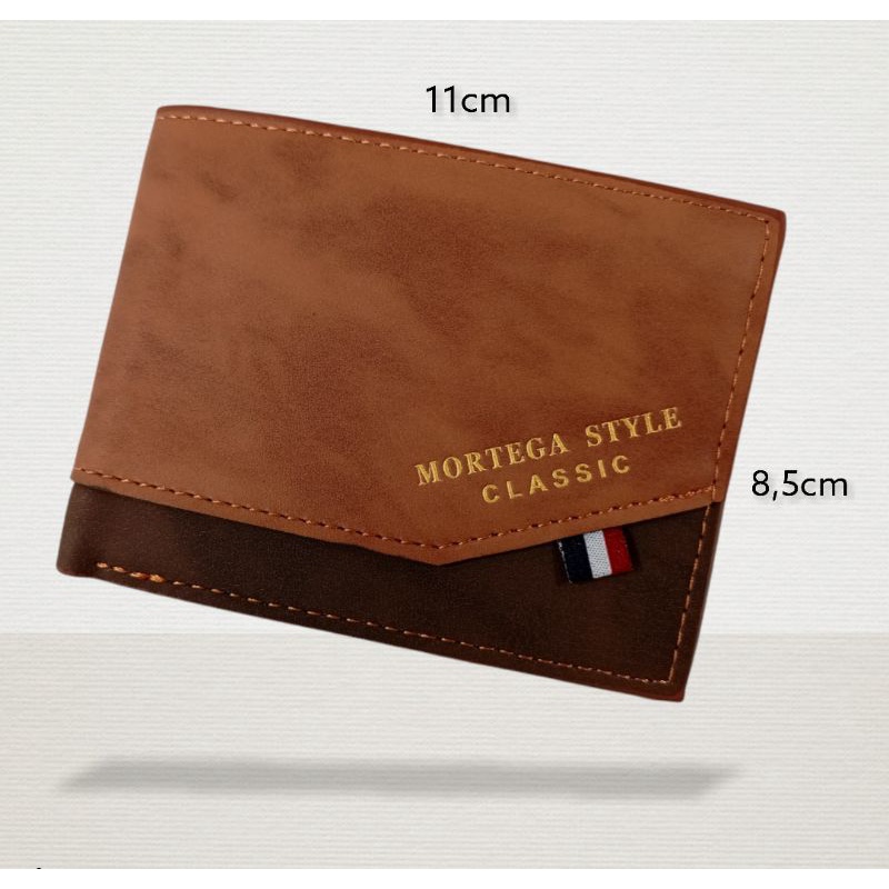 DOMPET MEN'S MORTEGA PU LEATHER WALLET ~ dompet kulit lipat pria