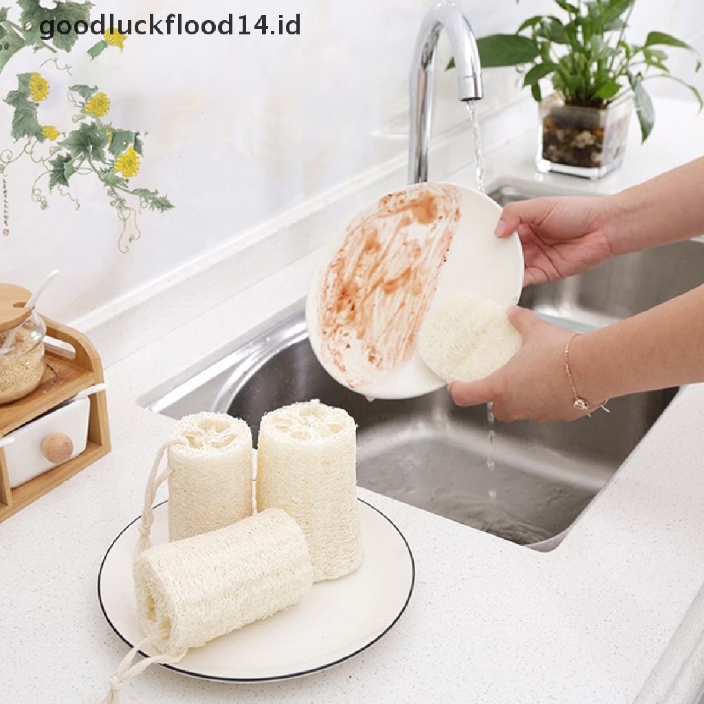 [OOID] 6 Pcs Organic Loofahs Loofah Spa Exfoliating Scrubber Natural Luffa ID